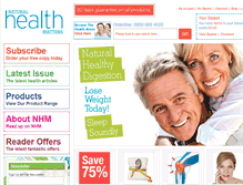 Tablet Screenshot of naturalhealthmatters.com